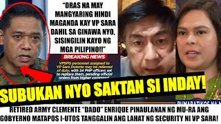 Matapos TANGGALIN LAHAT ang SECURITY ni VP SARA MGA SUNDALO BINALAAN si BRAWNER quotMAGKAKAGYERA NA [upl. by Gehlbach]