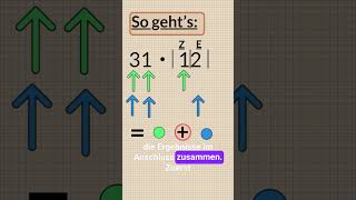 Schriftlich multiplizieren  leichterklärt maths mathematics education lernen tricks edutok [upl. by Gnirps236]