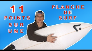 LES 11 CARACTÉRISTIQUES DUNE PLANCHE DE SURF [upl. by Gudrin]