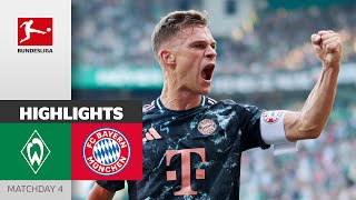 The Return of Prime Bayern  Werder Bremen  Bayern München 05  Highlights  Matchday 4 [upl. by Rausch]