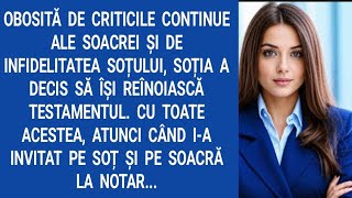 Obosită de criticile continue ale soacrei și de infidelitatea soțului soția a decis să își [upl. by Alleuqahs970]