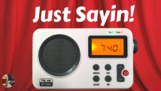 Sayin SY8801 AM FM Stereo Digital Portable Radio Review [upl. by Yelrah]