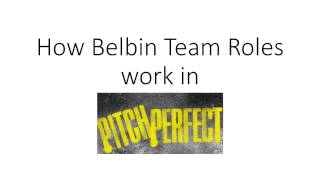 How Belbin Team Roles work in Pitch Perfect [upl. by Annavoig]