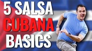 Die 5 wichtigsten SALSA CUBANA Grundschritte [upl. by Kirstin]