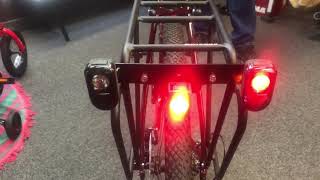 Bontrager Transmitr light set with Flare RT lights as turn signals [upl. by Anomahs]