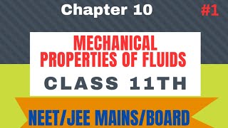 Mastering Mechanical Properties of Fluids  Class 11 Physics [upl. by Darcee]