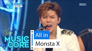 HOT Monsta X  All in 몬스타엑스  걸어All in Show Music core 20160625 [upl. by Eerahc535]