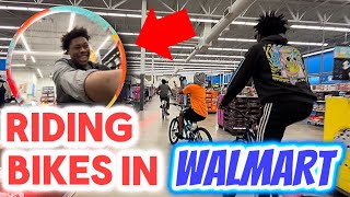 RIDING BIKES IN WALMART… [upl. by Nirtiac]