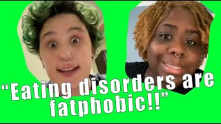 Fat liberation TikTok cringe  quotBody dysmorphia is fatphobicquot [upl. by Neeloc110]