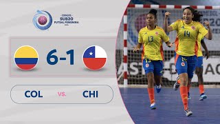 COLOMBIA vs CHILE 61  RESUMEN  CONMEBOL SUB20FSFEM  FASE DE GRUPOS [upl. by Ynobe]