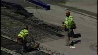 Crews Lay Rebar Along I5 [upl. by Orsa698]