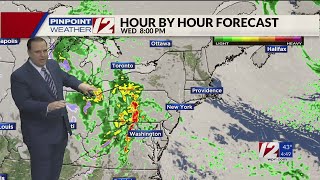 WPRI 12 Weather Forecast for 111824 Mainly dry today rain possible late week [upl. by Dukie]