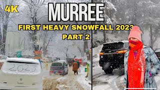 Murree First Heavy Snowfall of 2023 Part 2 [upl. by Aekim331]