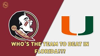 MIAMI HURRICANES VS FSU SPRING GAME COMPARISON WHOS THE TEAM TO BEAT IN FLORIDA [upl. by Onitsoga]