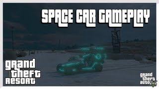 GTA 5  SPACE CAR GAMEPLAY Grand Theft Auto 5 Secrets [upl. by Aicener]