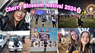 CHERRY BLOSSOM FESTIVAL 2024 VLOG🌸Fun day with sisters💃🥳cherryblossom2024 festival vlogsisters [upl. by Melisande]