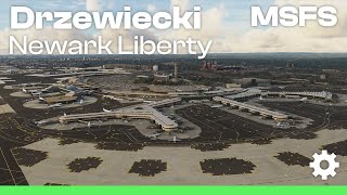 Drzewiecki Design Newark Liberty KEWR for Microsoft Flight Simulator [upl. by Ozan]