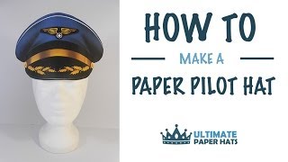 How To Make A Paper Pilot Hat [upl. by Eittik]