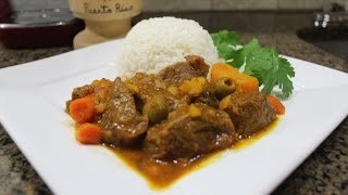 How to make Puerto Rican Beefstew Carne Guisada [upl. by Toland928]