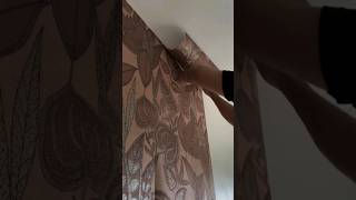 How to quickly hang wallpaper on a wall wallpaper wallpapering [upl. by Reyotal]