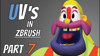 UV Unwrap In ZBrush  Part 7 [upl. by Fondea]