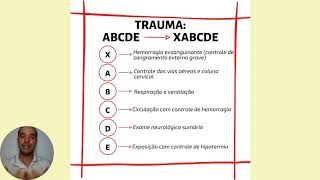 Primeiros Socorros Protocolo XABCDE e Choques [upl. by Einnok960]
