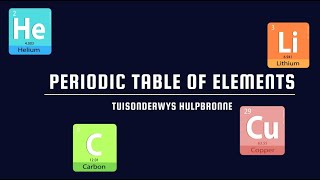 Periodic Table of Elements [upl. by Lyrret847]