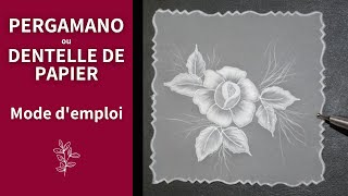 Pergamano Pas à pas de Dentelle de papier pour débutants  Débuter le pergamano TUTO [upl. by Rahel]