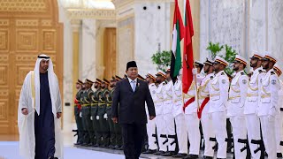 Presiden Prabowo Disambut Upacara Kenegaraan di Qasr Al Watn Abu Dhabi 23 November 2024 [upl. by Hubing531]