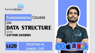 Deletion in Linked  Lc  20  Data Structure [upl. by Aneeuqal]