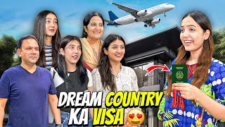 Dream Country Ka Visa Mill Gaya🤩✈️Ghar Waly Khushi Sy Excited😍Sistrology [upl. by Soinski]