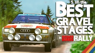 Five Great Gravel Stages in Richard Burns Rally [upl. by Annabela684]