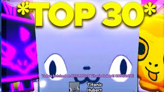 TOP 30 Luckiest Pet Simulator X Youtubers EVER [upl. by Yenatirb]