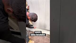 Accoya siding installation construction [upl. by Ecirtap818]