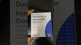 Doxycycline injection uses doxycycline antimicrobial infection uti chestinfection shorts tren [upl. by Aundrea674]