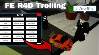 FE  Trolling GUI script R4D  Roblox [upl. by Ahsienad]