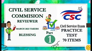 CIVIL SERVICE Reviewer PART 1 2023 [upl. by Anitsyrc868]