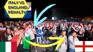 Italy vs England FANS REACTION 2021 EuroFINAL [upl. by Marje643]