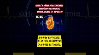 Qual a média dos batimentos cardiacos [upl. by Aicilla]