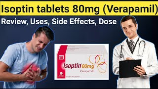 Verapamil tablets 80 mg  Review isoptin 80 mg  Uses Side Effects Dose Mechanism [upl. by Goldi]