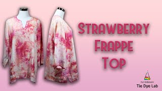 Tie Dye Designs Strawberry Frappe Wiffle Ball Ice Dye [upl. by Pachton]