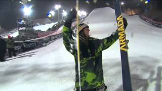 Henrik Harlaut talks about winning Mens Ski Big Air  Winter X Games [upl. by Ataga]