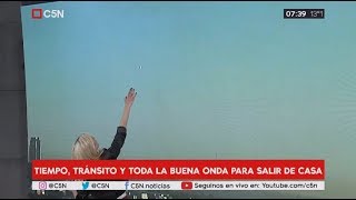 Así se vio un OVNI en el cielo de Buenos Aires durante Mañanas Argentinas [upl. by Eadrahs]