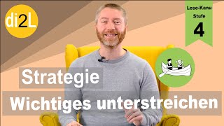 Lesestrategie Wichtiges unterstreichen [upl. by Ammadis]