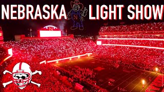 Nebraska Light Show vs Northern Iowa 2024 [upl. by Yrrehc]