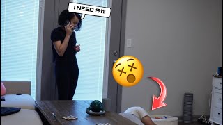 PASS OUT PRANK ON MY GIRLFRIEND GONE WRONG [upl. by Clementis]