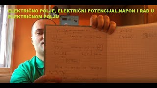 Električno poljeelektrični potencijal napon i rad u električnom polju [upl. by Antoni432]