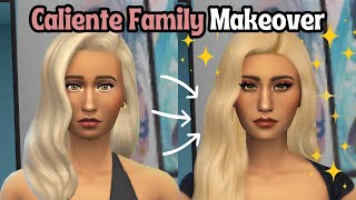 Giving The Caliente Family the Makeover They Deserve 🧡  The Sims 4 EA Townie Makeovers [upl. by Telimay]