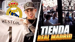 CONOCIENDO LA TIENDA OFICIAL DEL REAL MADRID se colapsa de gente  WESTCOL [upl. by Sirronal]