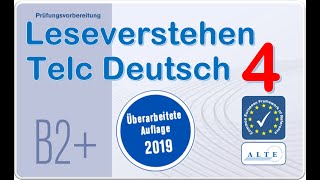 Telc B2 Prüfung Modelltest 4 B2  Beruf Leseverstehen Deutsch 17072022 [upl. by Nyllij]